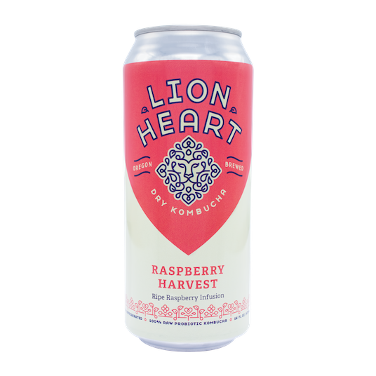 Lion Heart Kombucha, Raspberry Harvest, Raw - Azure Standard