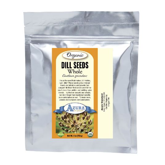 Azure Market Organics Dill Seeds, Whole, Organic - Azure Standard