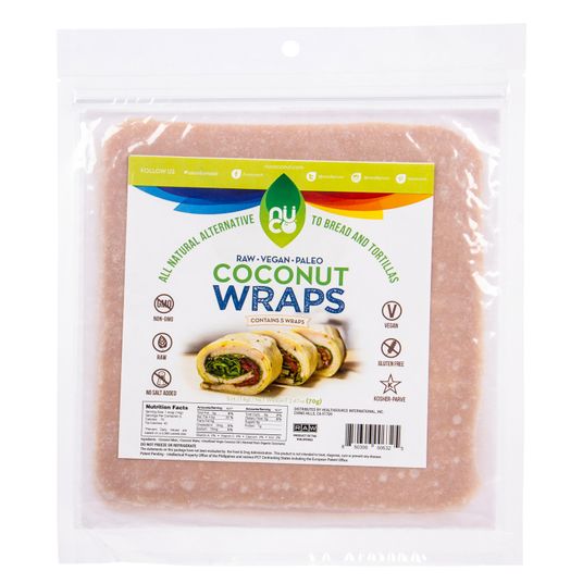 NUCO Paleo Coconut Wraps, Raw, Vegan Azure Standard