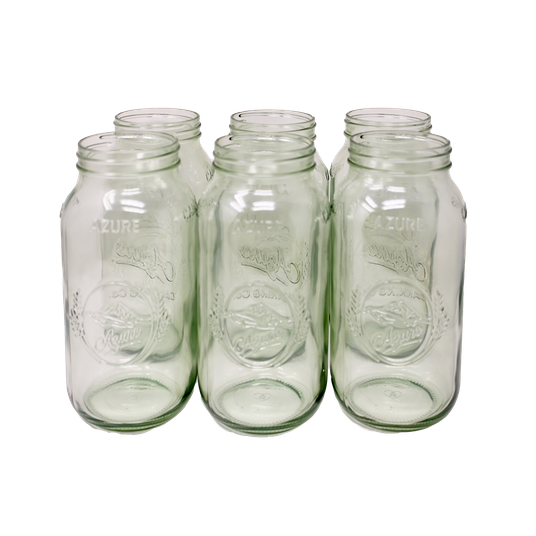 Azure Canning Co. Canning Jars, Half-Gallon, Wide Mouth (JARS ONLY
