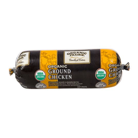 Organic Prairie Chicken Ground, Chub, Organic, Frozen Azure Standard