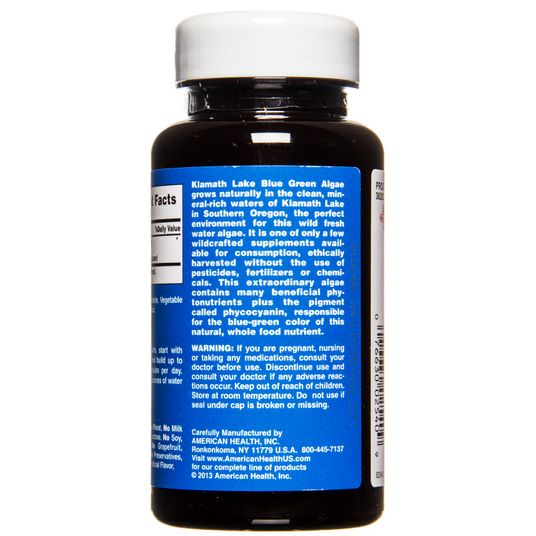 Organic Blue Green Algae 500mg Capsules – Klamath Lake (3 Bottles) By Private Label Nutrition