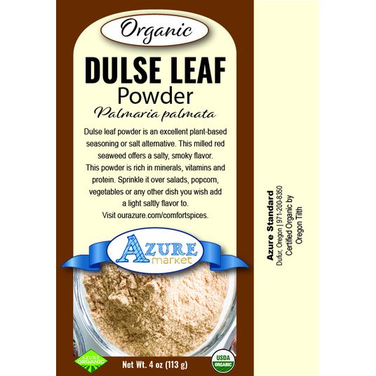 Azure Market Organics Dulse Leaf Powder, Organic - Azure Standard