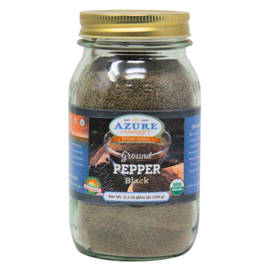 Azure Market Organics Pepper, Ground Black, Organic - Azure Standard