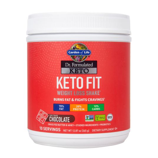 Garden of Life Dr. Formulated Keto Fit, Chocolate, Powder, Weight Loss