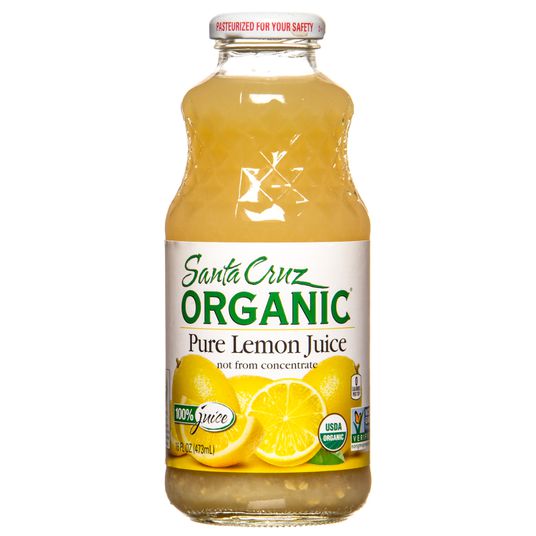 Santa Cruz Organic 100% Juice, Pure Lemon - 16 fl oz