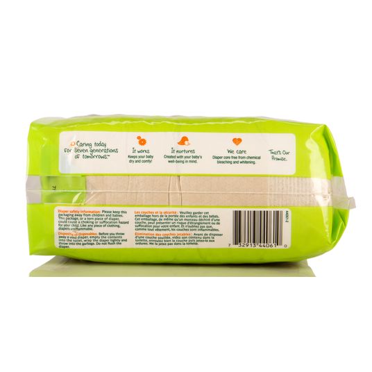Seventh Generation Baby Diapers, Stage 2 (12-18 lbs) - Azure Standard