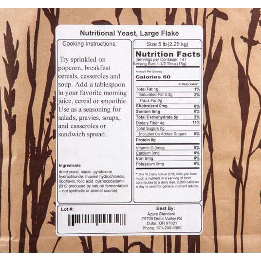 Red Star Nutritional Yeast, Large Flake - Azure Standard