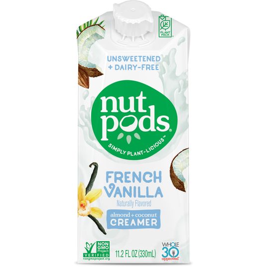 Nutpods Creamer, DairyFree, French Vanilla, Unsweetened, Shelf