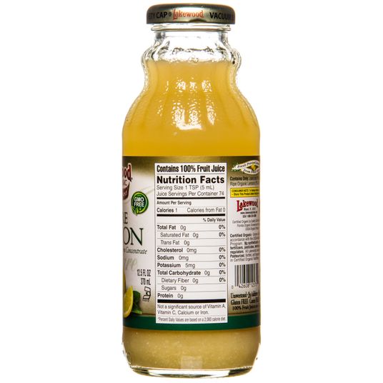 Lakewood Organic Juices Lemon Juice, Pure, Organic - Azure Standard