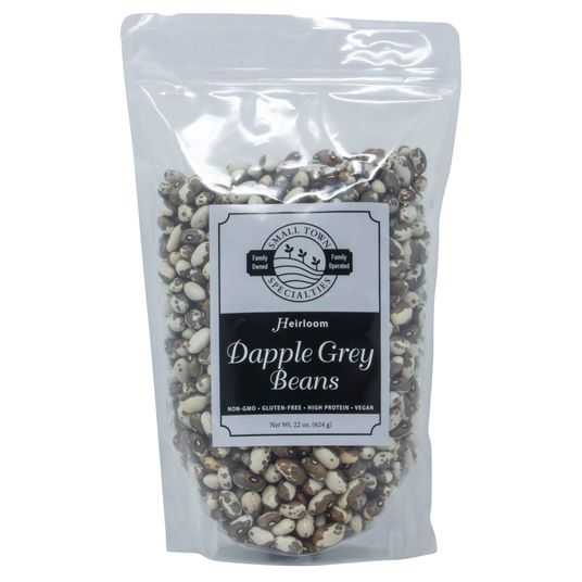 Small Town Specialties Dapple Grey Bean, Heirloom - Azure Standard
