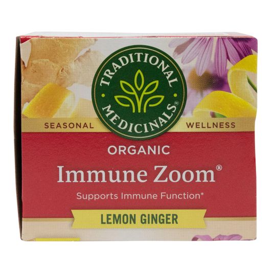Traditional Medicinals Immune Zoom Lemon Ginger Tea, Organic