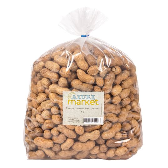 CB's Nuts Peanuts, Jumbo In Shell, Unsalted Azure Standard