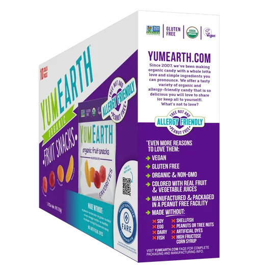 果物 yumera Yum Earth Fruit Snacks, Snack Pack, Organic - Azure Standard