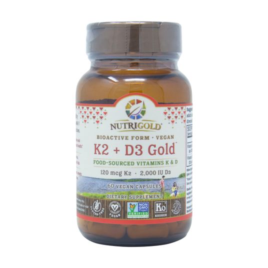 Nutrigold Vitamin K2 + D3 Gold Azure Standard
