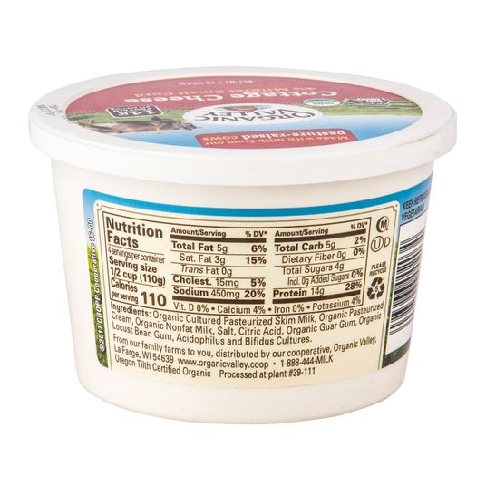 Organic Valley Cottage Cheese, Organic - Azure Standard