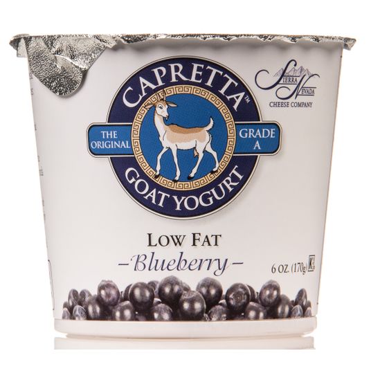 Sierra Nevada Cheese Company Capretta, Goat Yogurt, Low Fat, Blueberry