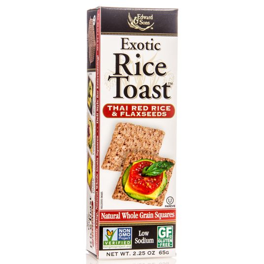 Edward & Sons Rice Toast, Thai Red Rice & Flaxseed - Azure Standard