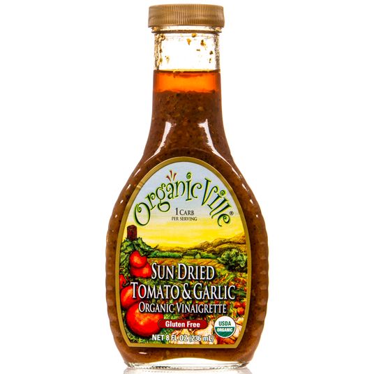 OrganicVille Sun Dried Tomato & Garlic Vinaigrette, Organic Azure
