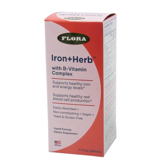 Flora Iron+Herb, Liquid Iron Supplement, Vegan Azure Standard