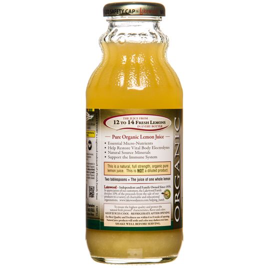 Lakewood Organic Juices Lemon Juice, Pure, Organic - Azure Standard