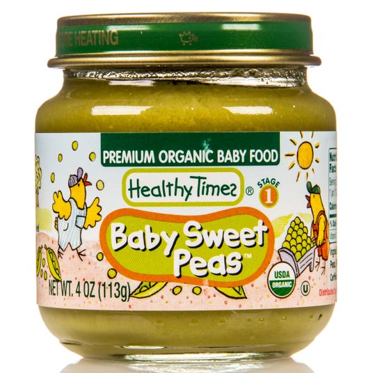 Healthy Times - Baby Food, Baby Sweet Peas, Organic - Azure Standard