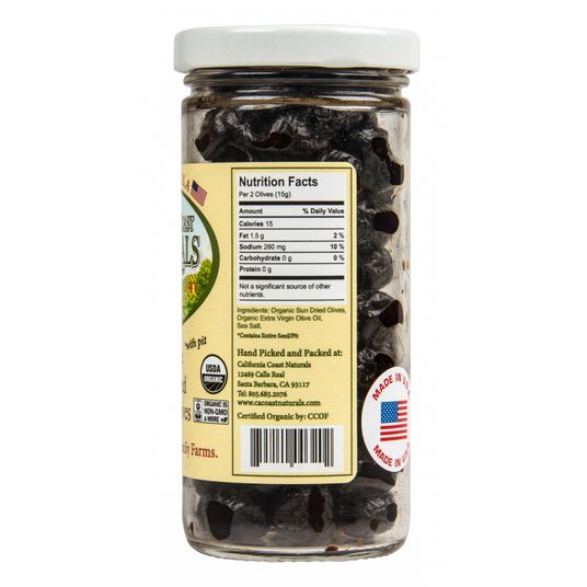 Dry Cured Olives Nutrition Facts