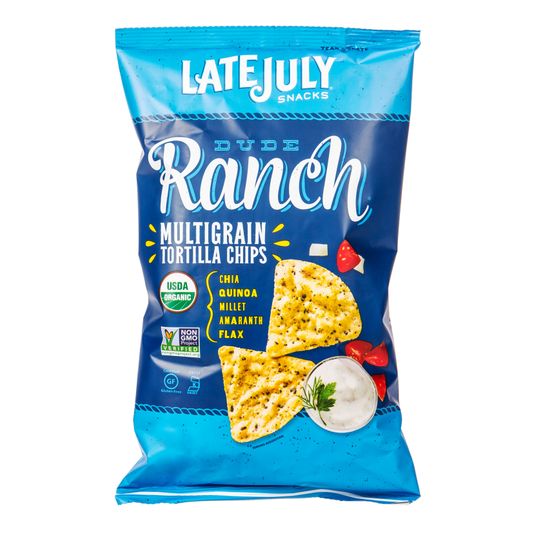 Late July Multigrain Snack Chips, Dude Ranch, Organic - Azure Standard