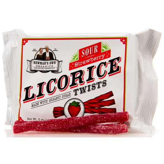Newman's Own Licorice, Sour Strawberry - Azure Standard