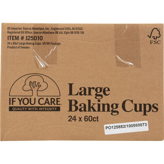 If You Care Jumbo Baking Cups Unbleached -- 24 Cups