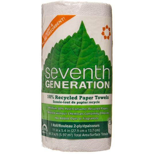 Seventh Generation Paper Towels, White, 2-ply - Azure Standard