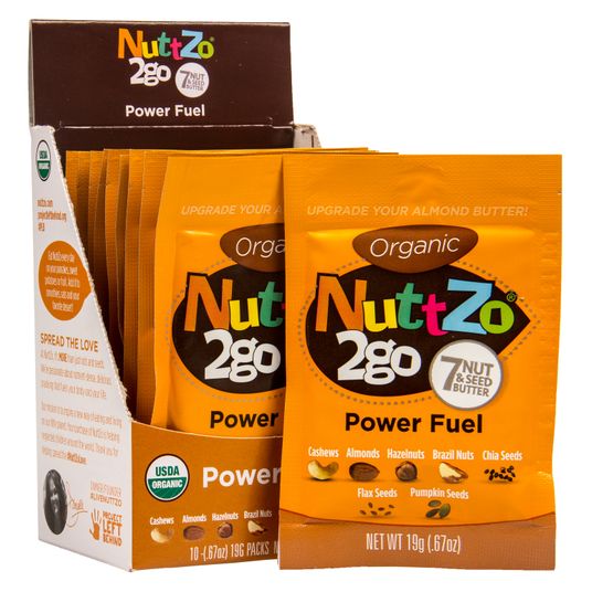 NuttZo Seven Nut & Seed Butter, Power Fuel 2Go, Squeeze Pack, Organic
