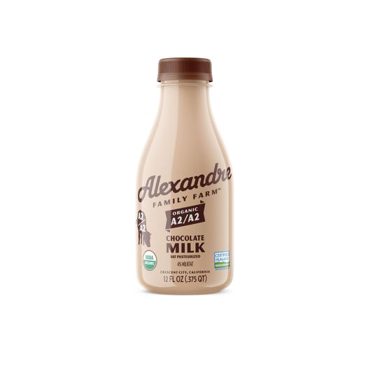 ミルク Alexandre Family Farm Chocolate Whole Milk, A2, Pasture Raised
