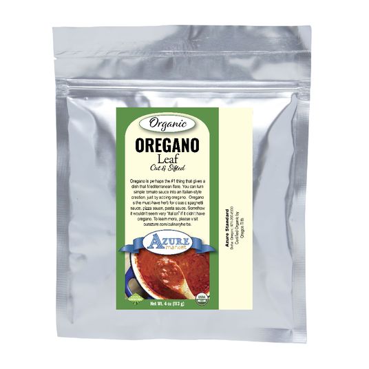 Oregano Leaf, Cut & Sifted, Organic, 4 oz