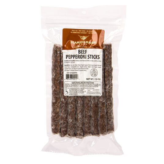 Hardgrass Beef Pepperoni Sticks, Beef, Frozen Azure Standard