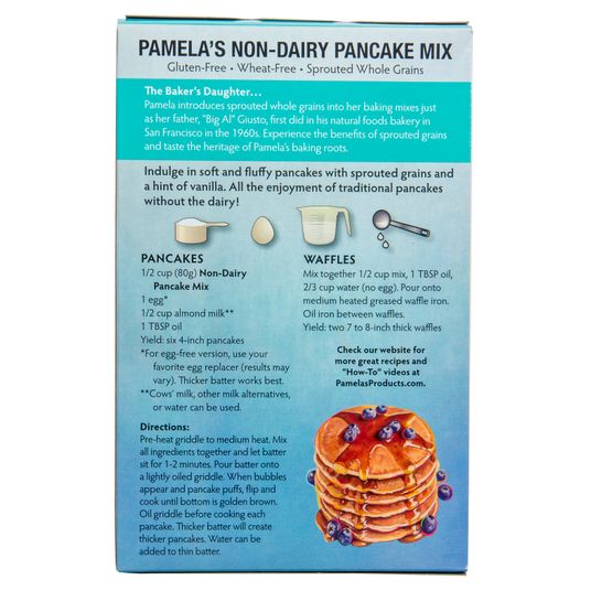 Pamela's Non-Dairy Pancake Mix, Sprouted, GF Azure Standard