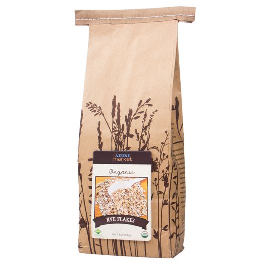 Azure Market Organics Rye Flakes, Creamy, Organic - Azure Standard