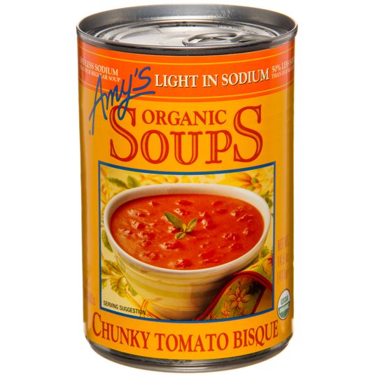 Amy's Chunky Tomato Bisque Soup, Low Sodium, Organic Azure Standard
