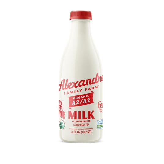 Alexandre Family Farm Whole Milk, A2, 6%, Pasture Raised, Organic