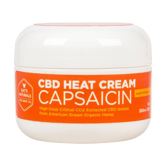 Kat's Naturals Capsaicin Heat Cream, CBD Oil - Azure Standard