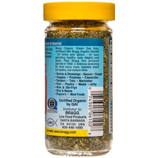 Bragg - Seasoning - Organic - Bragg - Sprinkle - Natural Herbs and Spices - 1.5 oz - Case of 12