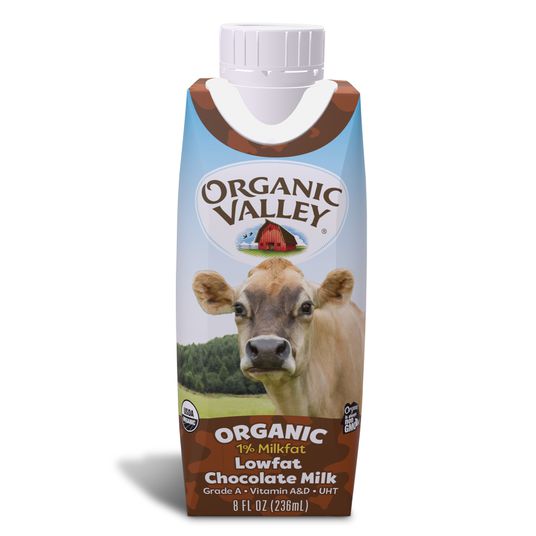 Organic Valley Chocolate Milk, Single Serve, Shelf Stable, Organic ...