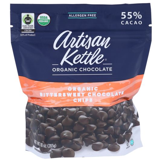 Artisan Kettle Chocolate Chips, Bittersweet, Organic Azure Standard
