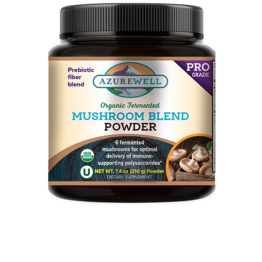 AzureWell Fermented Mushroom Blend Powder, Organic Azure Standard