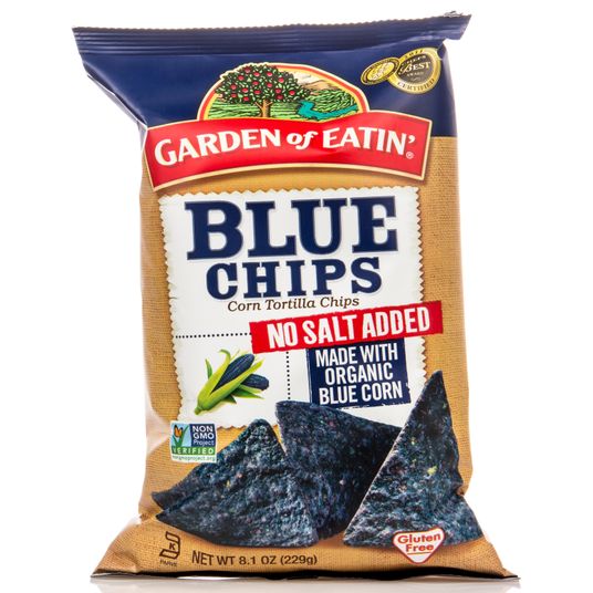Garden of Eatin' Blue Corn Tortilla Chips, No Salt Azure Standard