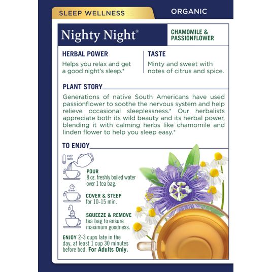 Traditional Medicinals Nighty Night, Original with Passionflower