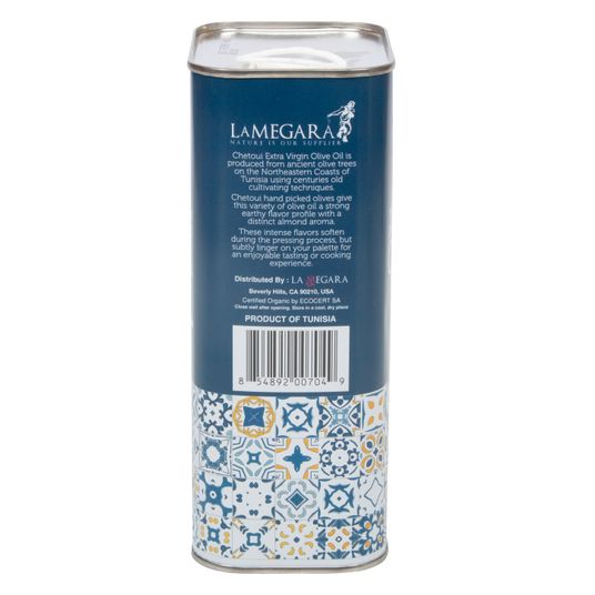 La Megara Tunisian Chetoui Olive Oil, Extra Virgin, Organic