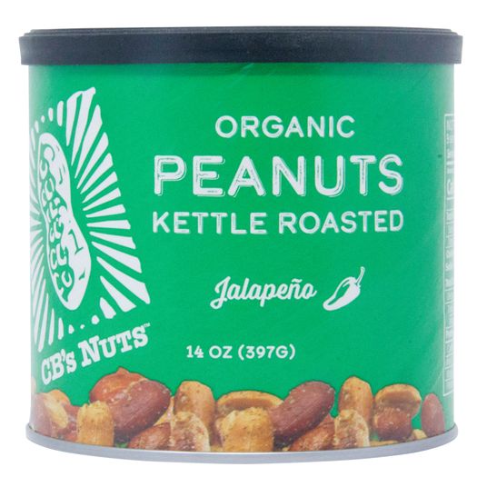 CB's Nuts Peanuts, Kettle Roasted, Jalapeno, Organic Azure Standard