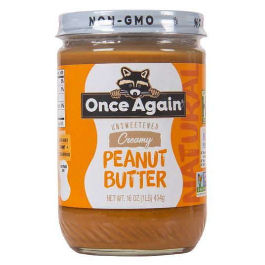 Once Again Nut Butter, Inc. Peanut Butter, Unsweetened, Creamy Azure