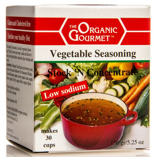 The Organic Gourmet Soup 'N Stock, Vegetable Seasoning, LS, Concentrate